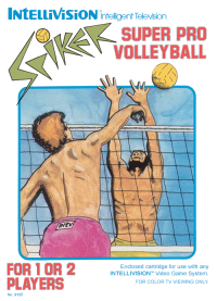 Spiker! Super Pro Volleyball Intellivision US box art